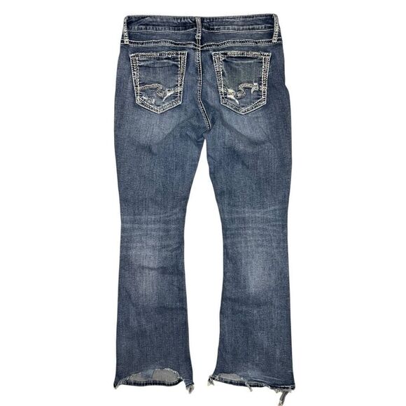 Silver Jeans Women’s 31 Elyse Mid Rise Bootcut Denim Stretch Country Cowgirl - Picture 6 of 8